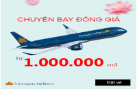 Cơ hội đặc biệt vé máy bay đồng giá 1 triệu của Vietnam airlines